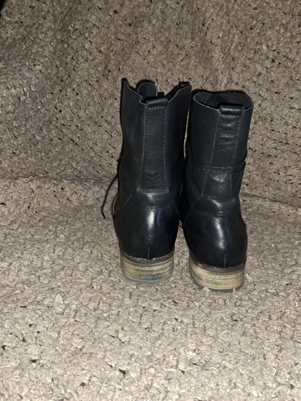 CHELSEA CREW-Black Label-Black Leather Boot-Soft/Slouchy Leather-Sz 37-NWOB - Picture 6 of 8